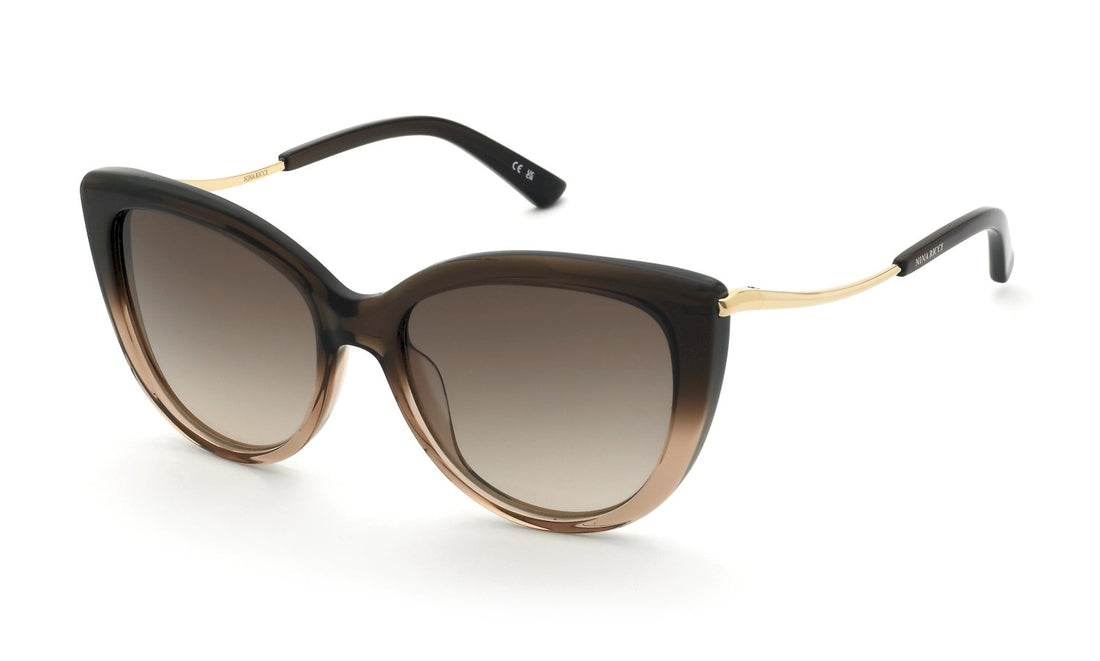 Occhiali da sole nina ricci snr437 0n66 marron butterfly femenino taglia 54mm - Vista principale