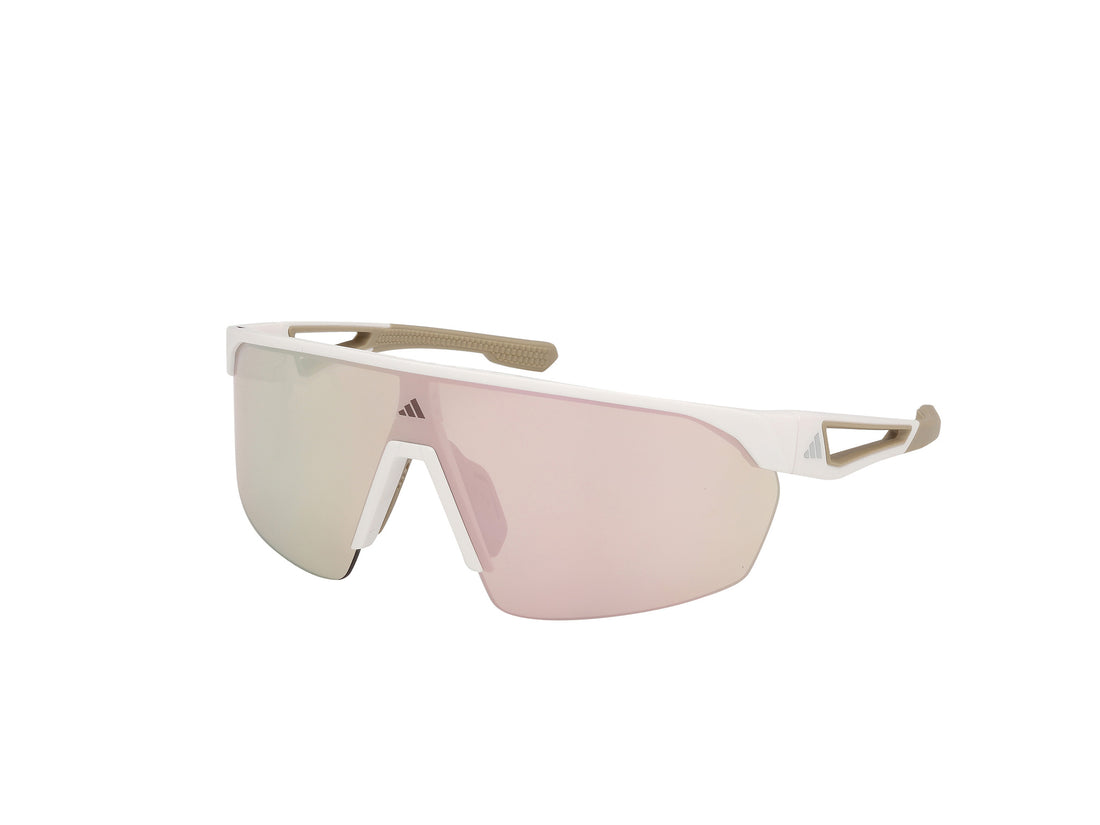 Solbriller adidas sport sp0103 adidas anemos 021 blanco shield unisex størrelse 0mm - Hovedvisning
