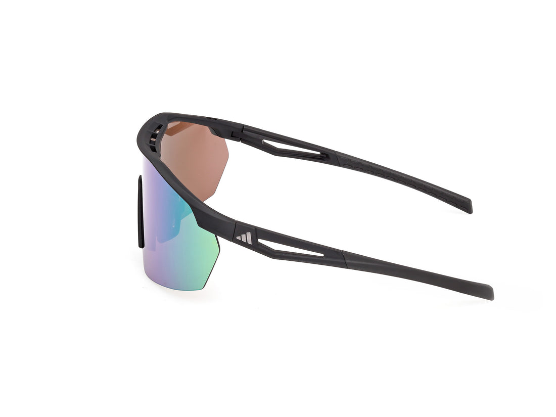 Occhiali da sole adidas sport sp0115 anemos light 02q negro shield masculino taglia 0mm - Vista dettagliata