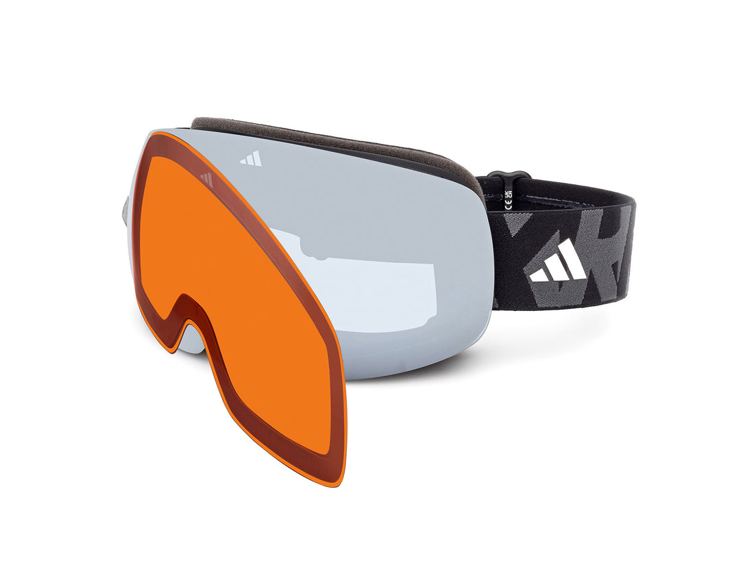 Occhiali da sole adidas sport sp0120 02c negro shield unisex taglia 0mm - Vista principale