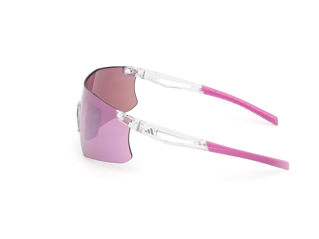 Occhiali da sole adidas sport sp0122 kaphiros 26z transparente shield masculino taglia 0mm - Vista dettagliata