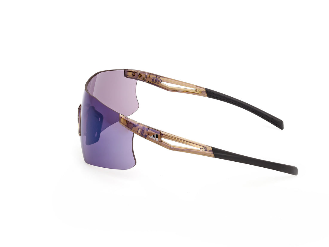 Occhiali da sole adidas sport sp0122 kaphiros 47z marron shield masculino taglia 0mm - Vista dettagliata