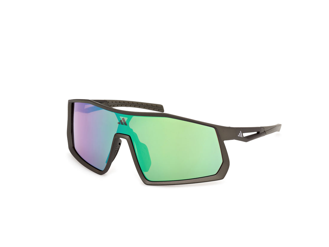 Solbriller adidas sport sp0123 kentro 97q verde shield masculino størrelse 0mm - Hovedvisning