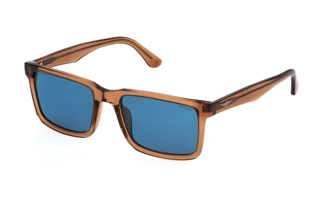 Sonnenbrillen police splp21e 805p marron square masculino größe 57mm - Hauptansicht