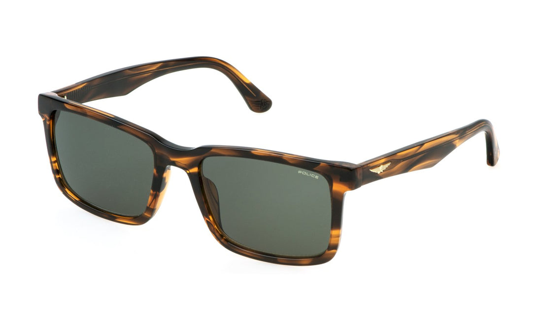 Sonnenbrillen police splp21 0836 marron square masculino größe 54mm - Hauptansicht