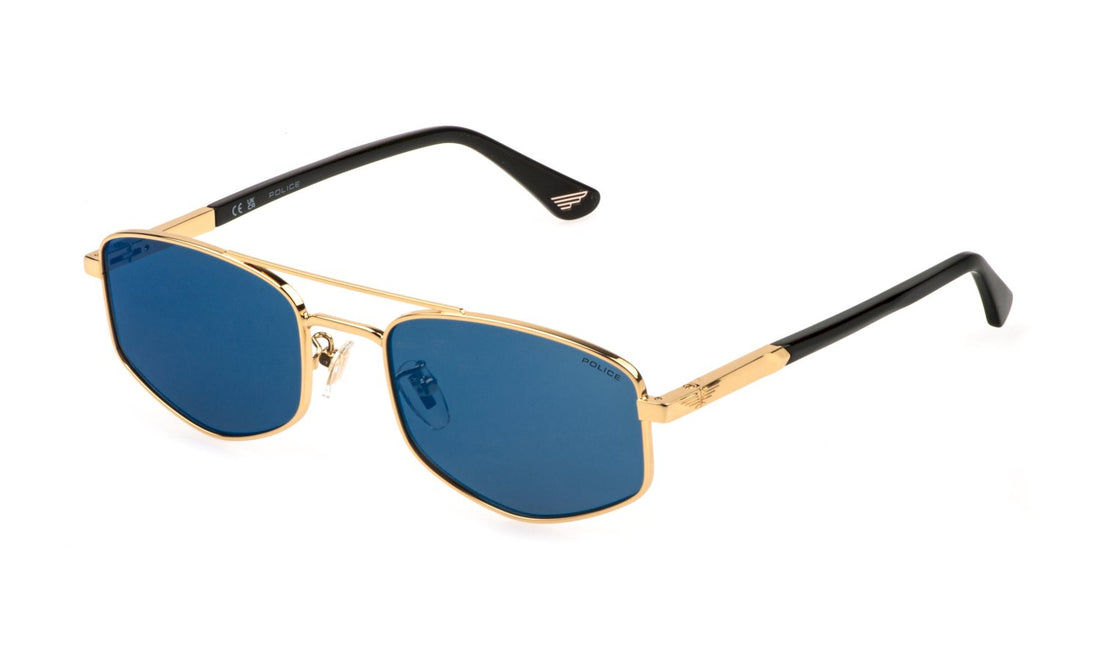 Occhiali da sole police splq84 200b dorado geometric masculino taglia 55mm - Vista principale