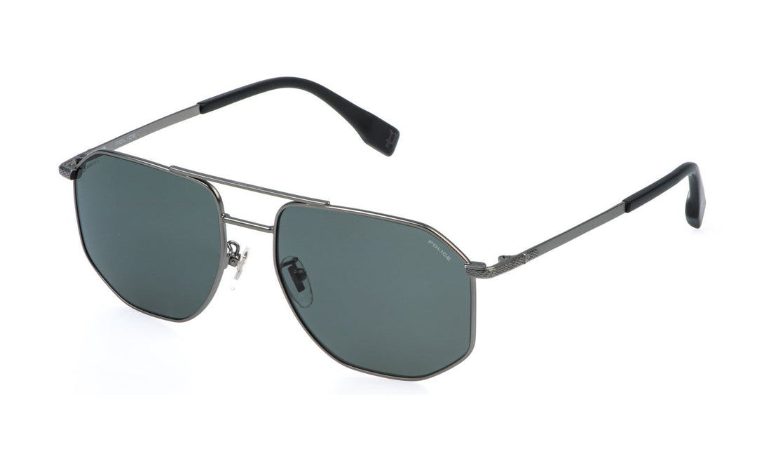 Occhiali da sole police splr76 e56p plateado square masculino taglia 58mm - Vista principale