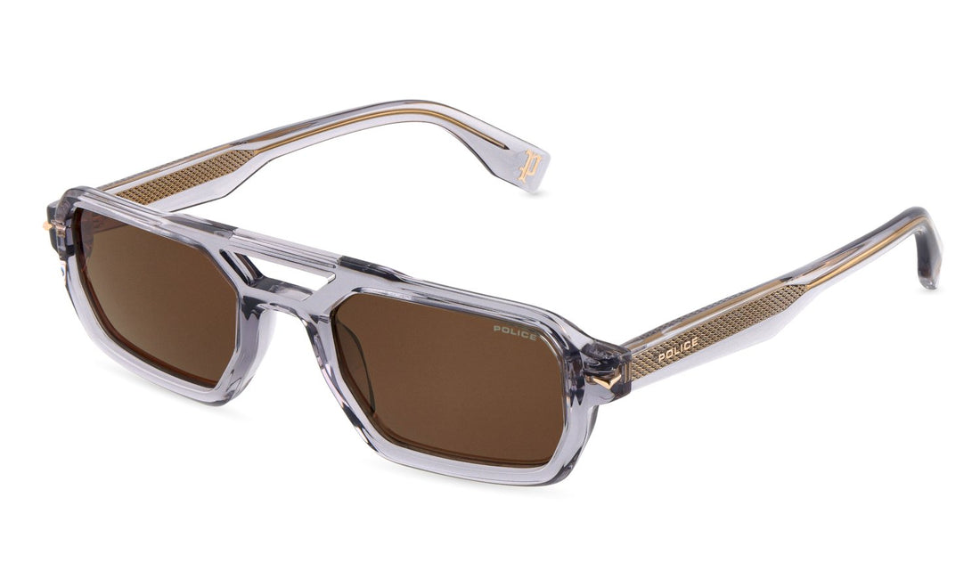 Gafas de sol police splu71e 04g0 gris geometric masculino talla 53mm - Vista principal