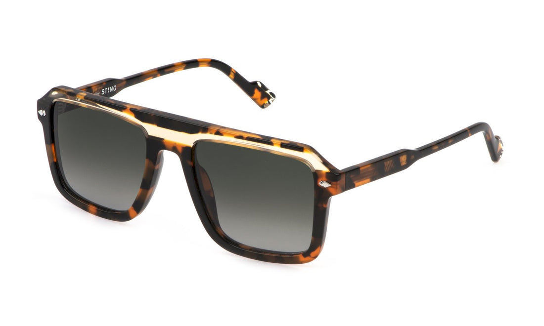 Occhiali da sole sting sst519v 0829 havana square masculino taglia 54mm - Vista principale