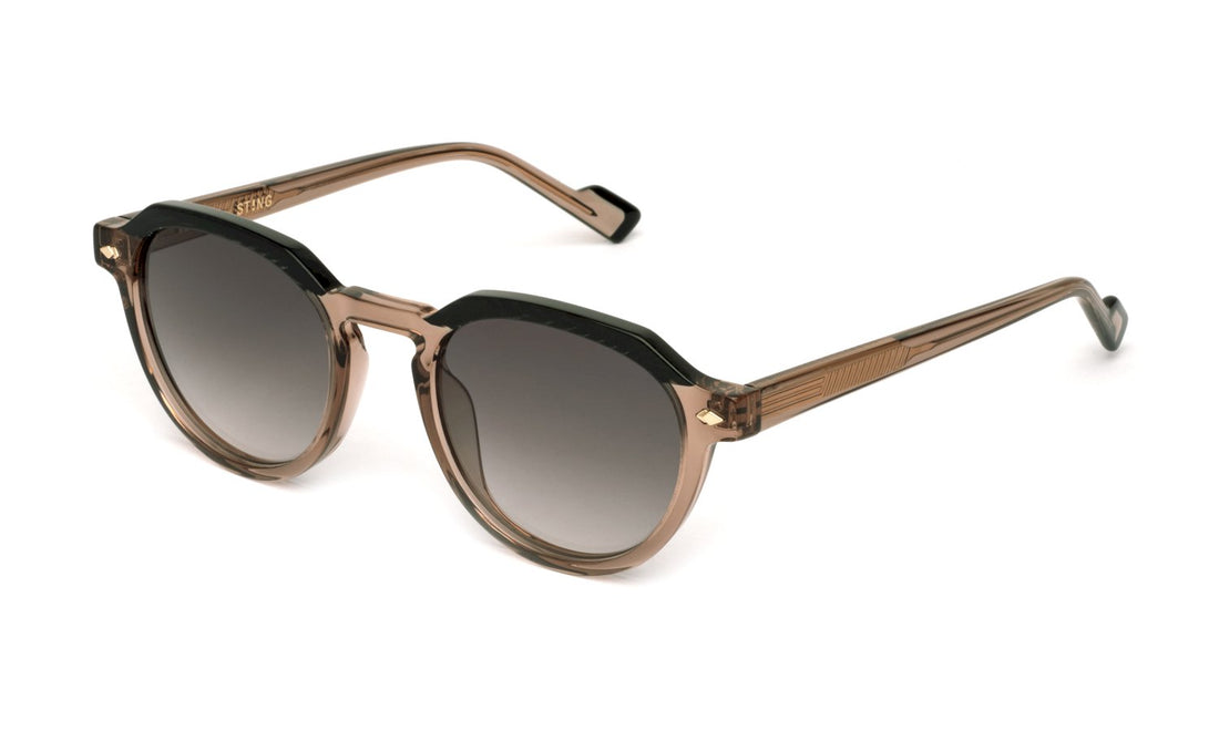 Occhiali da sole sting sst521 07mk marron geometric masculino taglia 49mm - Vista principale
