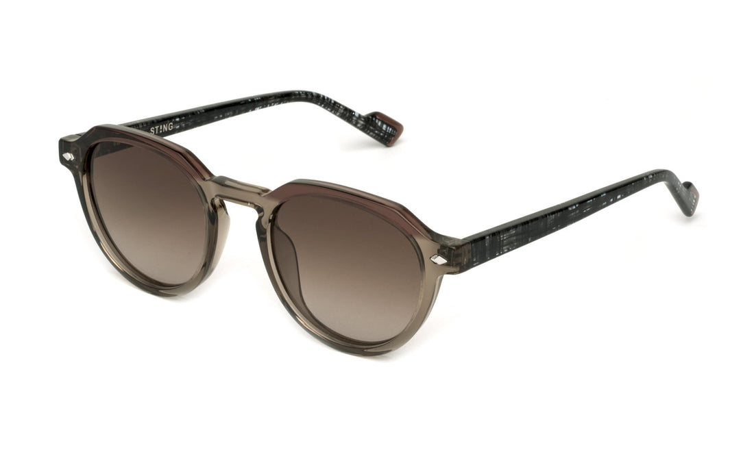Occhiali da sole sting sst521 0913 beige geometric masculino taglia 49mm - Vista principale