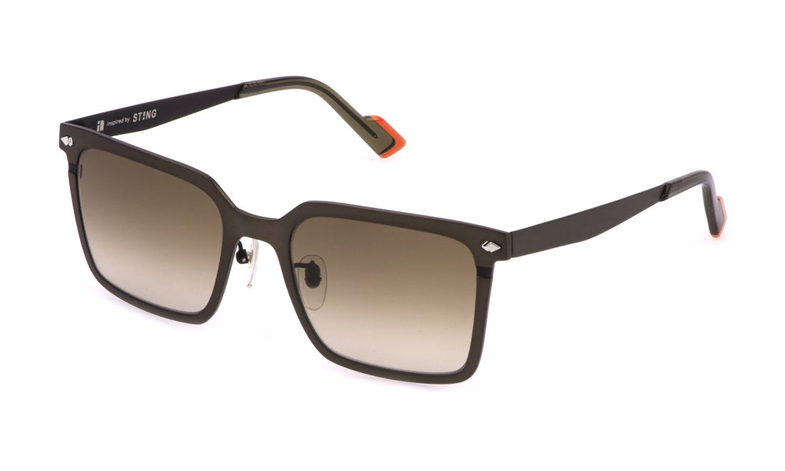 Occhiali da sole sting sst523 0488 marron geometric masculino taglia 54mm - Vista principale