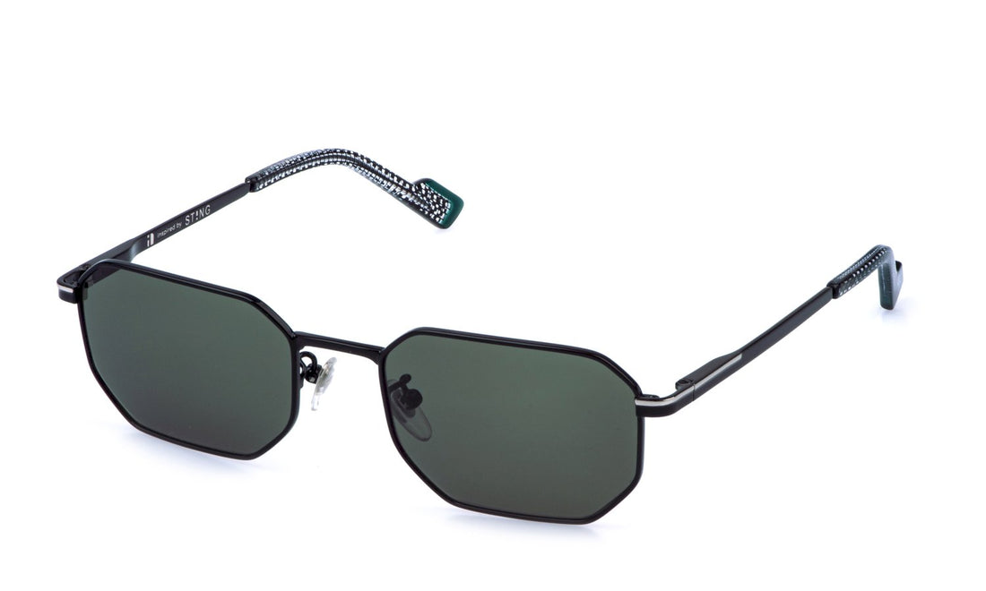 Sunglasses sting sst581 0540 negro geometric masculino size 55mm - Main view