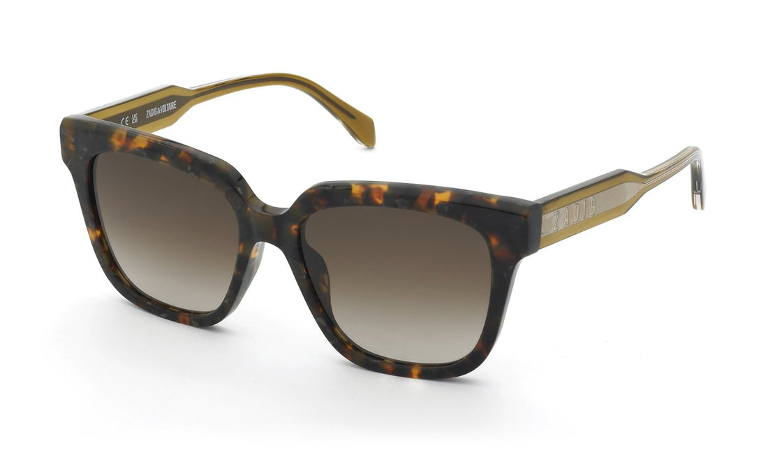 Occhiali da sole zadig&voltaire szv452 0v83 havana square femenino taglia 53mm - Vista principale