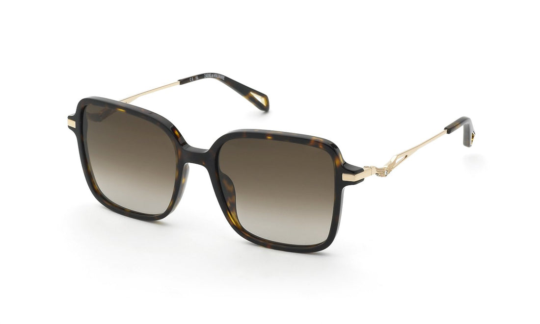 Occhiali da sole zadig&voltaire szv466s 0743 marron square femenino taglia 55mm - Vista principale
