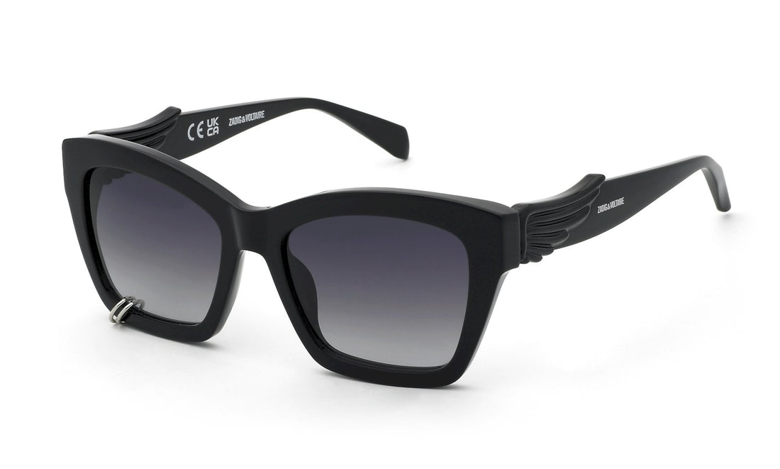 Occhiali da sole zadig&voltaire szv503v 700y negro square femenino taglia 55mm - Vista principale