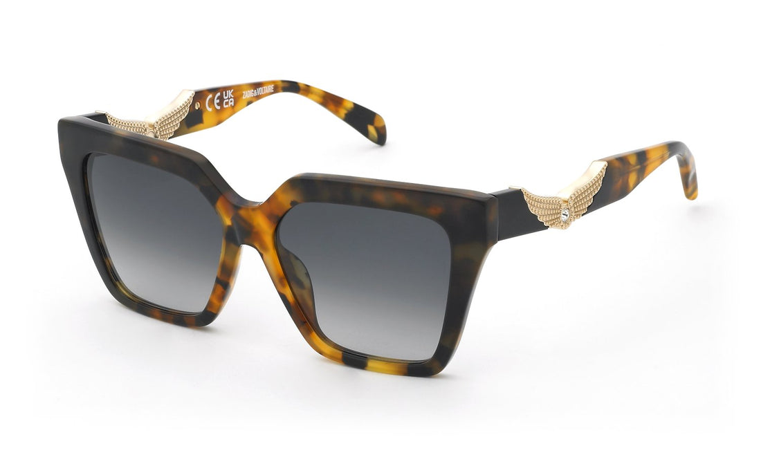 Occhiali da sole zadig&voltaire szv507s 0ape havana square femenino taglia 55mm - Vista principale