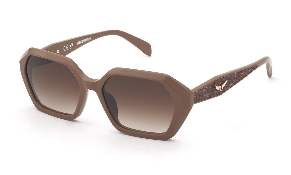 Occhiali da sole zadig&voltaire szv509s 072m marron geometric femenino taglia 56mm - Vista principale