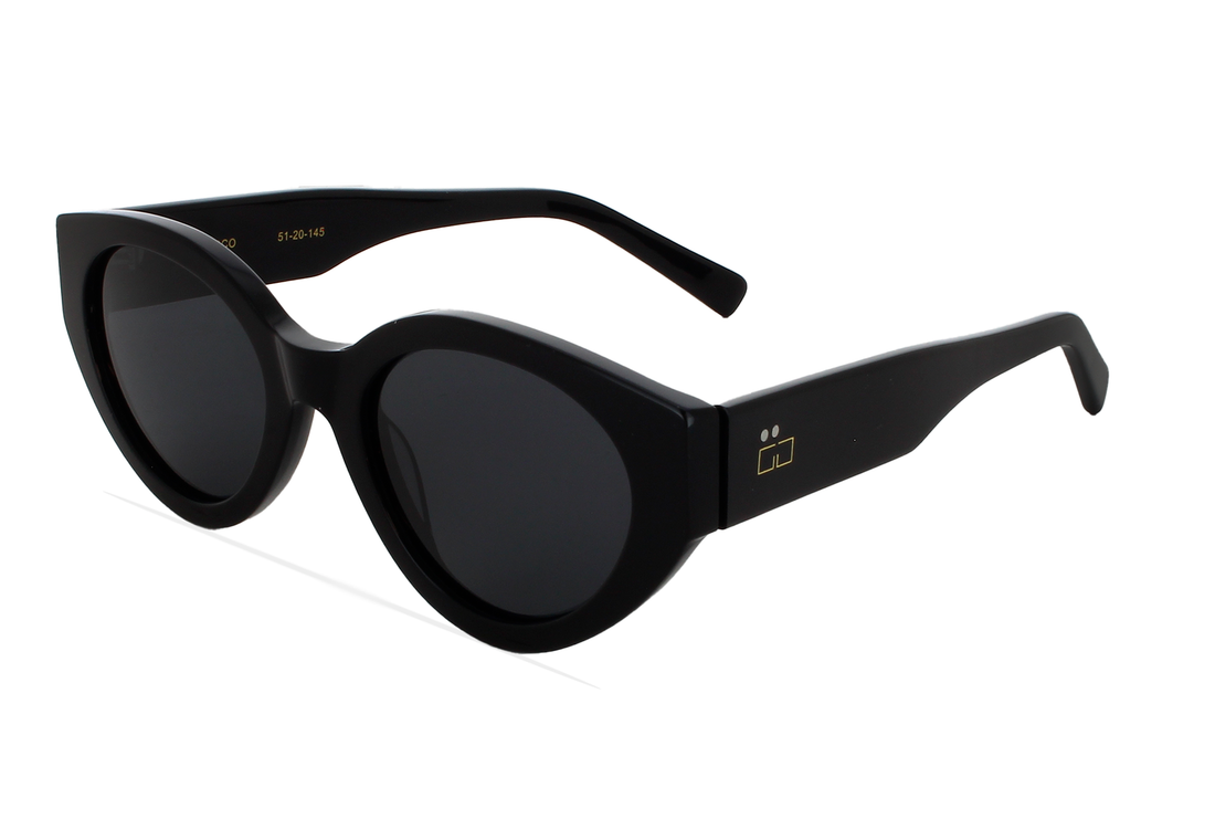 Okulary przeciwsłoneczne greyhounders siroco black negro oval femenino rozmiar 51mm - Widok główny