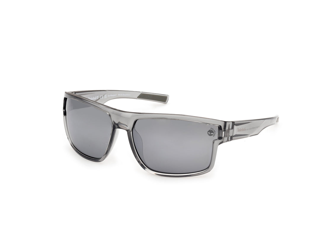 Óculos de sol timberland tb00016 20d gris rectangular masculino tamanho 65mm - Vista principal