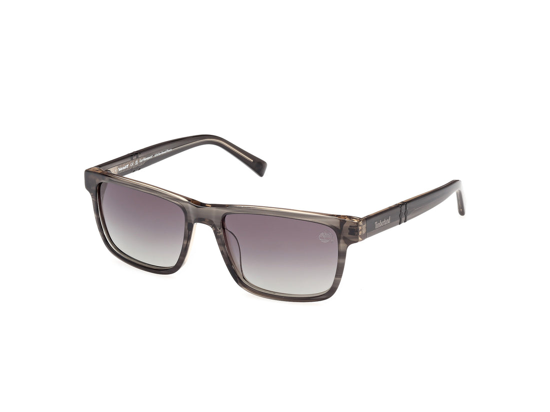 Óculos de sol timberland tb00020 20d gris rectangular masculino tamanho 55mm - Vista principal