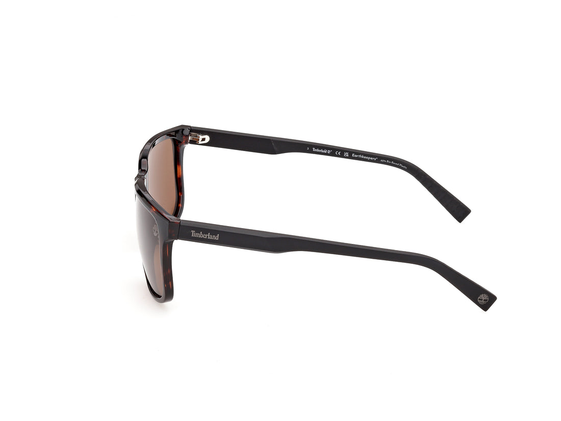 Occhiali da sole timberland tb00037 52h havana square masculino taglia 59mm - Vista dettagliata