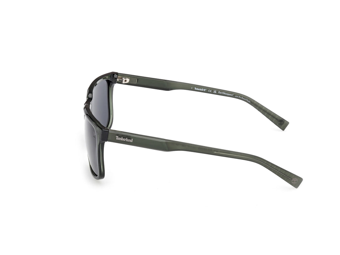 Occhiali da sole timberland tb00037 96d verde square masculino taglia 59mm - Vista dettagliata