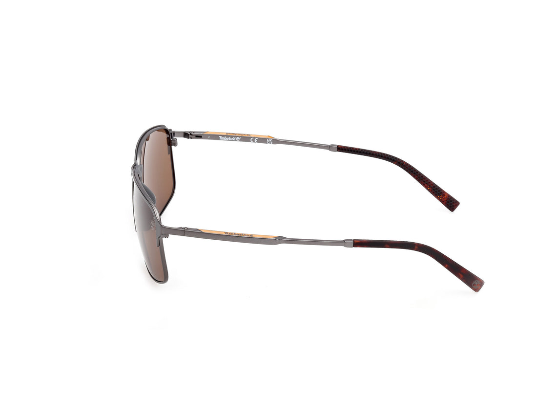 Occhiali da sole timberland tb00040 09h plateado rectangular masculino taglia 62mm - Vista dettagliata