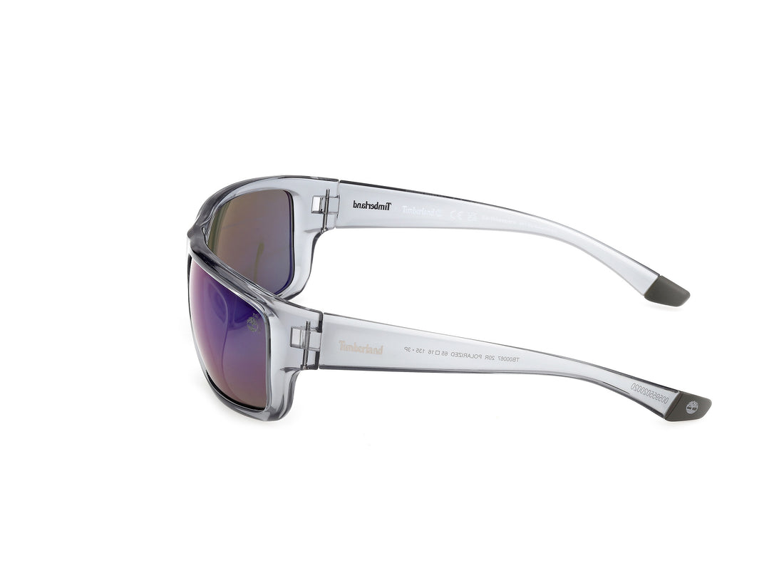 Gafas de sol timberland tb00067 20r gris rectangular masculino talla 65mm - Vista de detalle