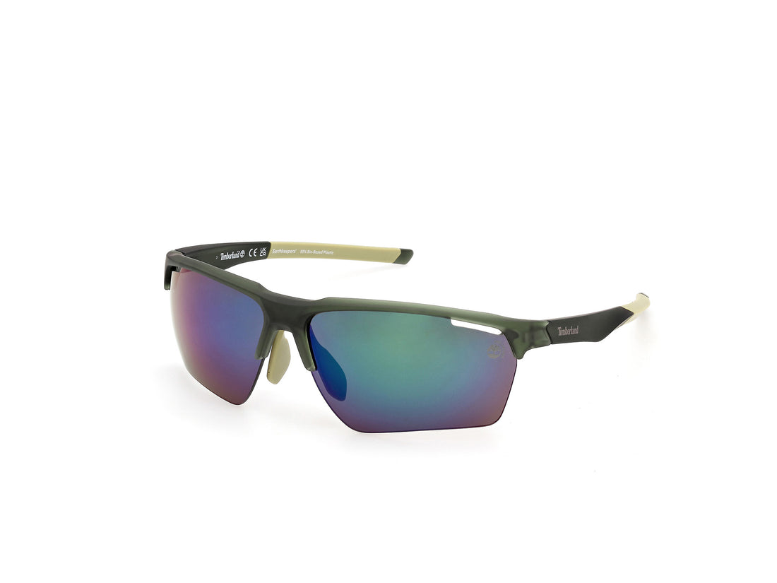 Gafas de sol timberland tb00068 97r verde rectangular masculino talla 68mm - Vista principal