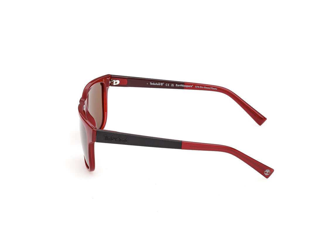 Gafas de sol timberland tb00069 66h rojo rectangular masculino talla 56mm - Vista de detalle
