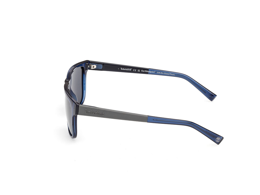 Sunglasses timberland tb00069 90d azul rectangular masculino size 56mm - Detailed view