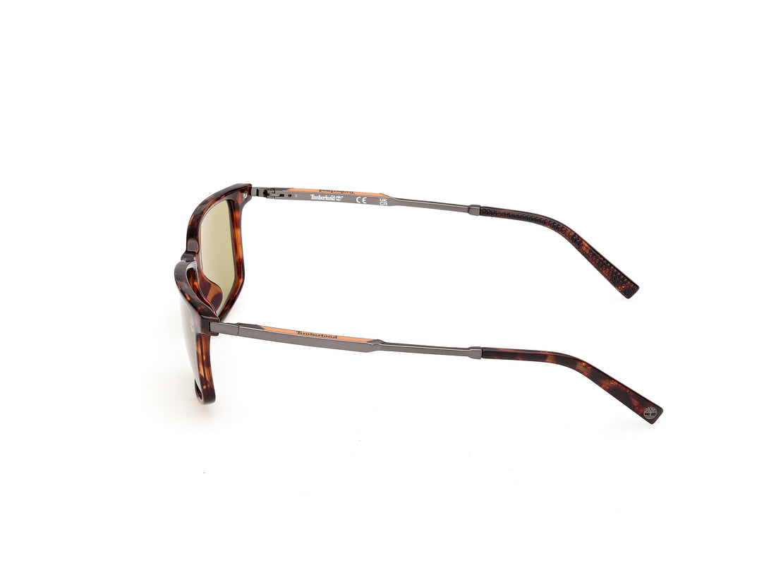 Sunglasses timberland tb00071 52h havana rectangular masculino size 57mm - Detailed view