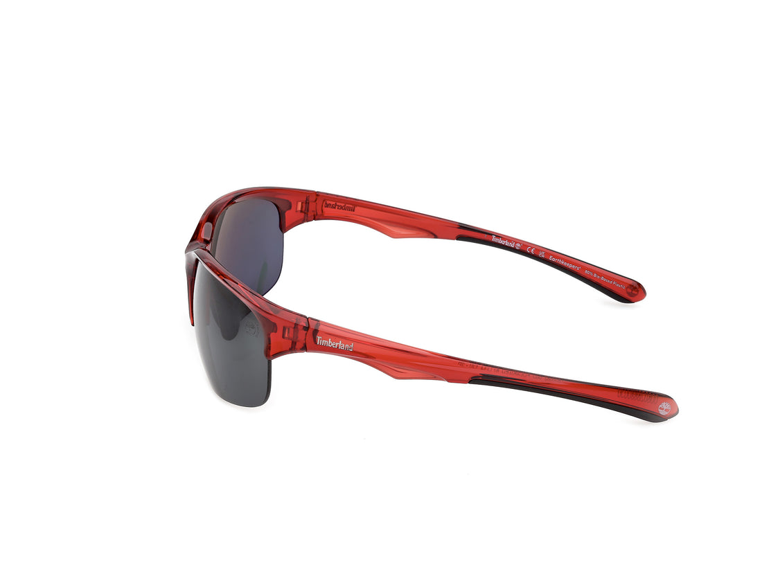 Occhiali da sole timberland tb00082 66d rojo rectangular masculino taglia 67mm - Vista dettagliata