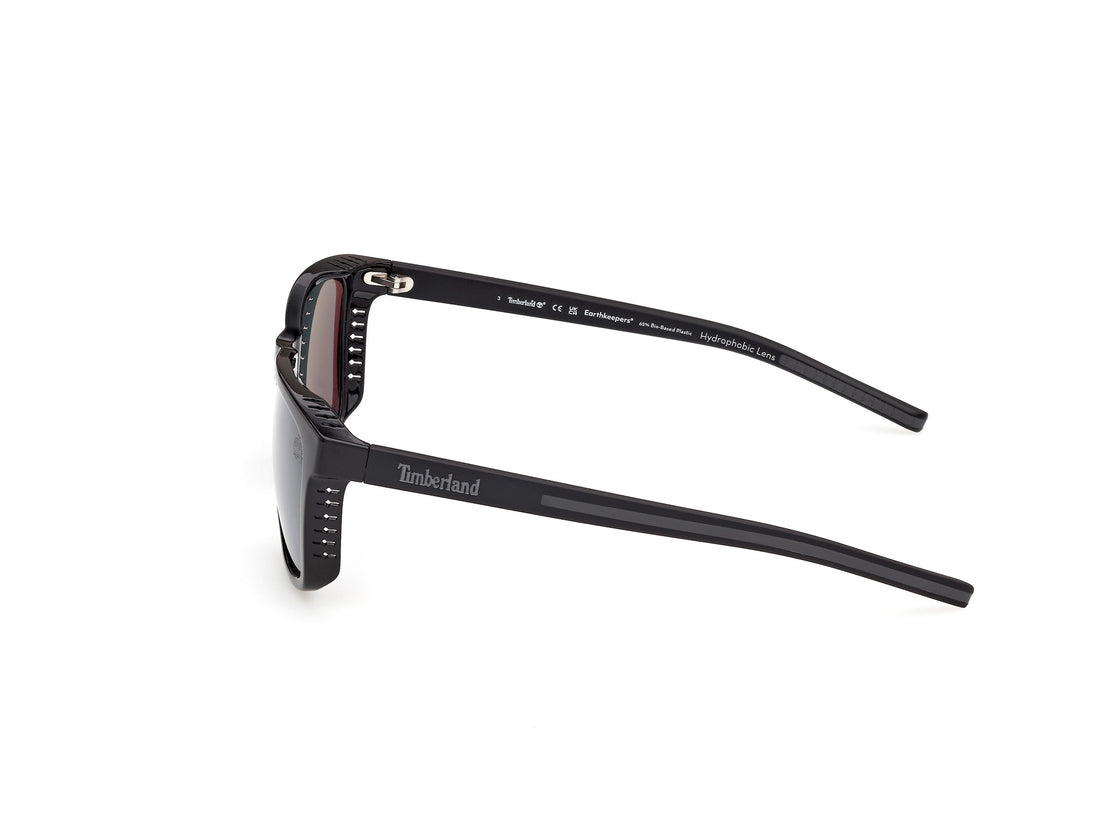 Sunglasses timberland tb00086 01d negro square masculino size 55mm - Detailed view