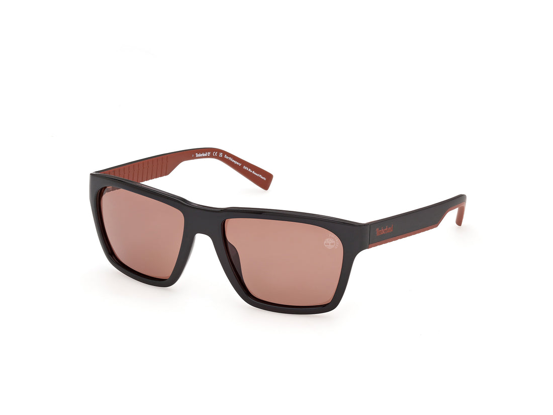 Solbriller timberland tb00095 01d negro rectangular masculino størrelse 57mm - Hovedvisning