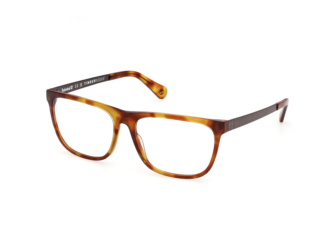 Briller timberland tb50087 056 havana rectangular masculino størrelse 62mm - Hovedvisning