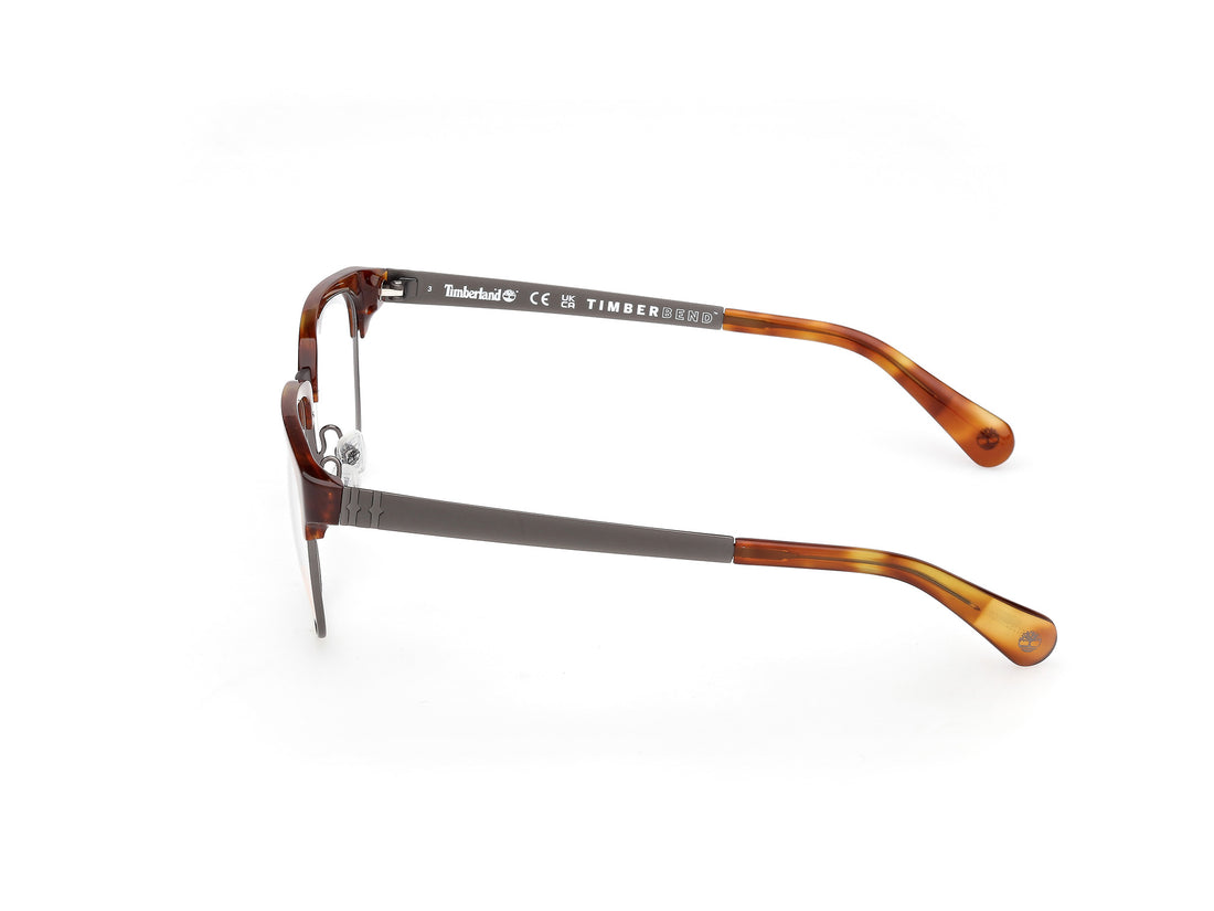 Prescription glasses timberland tb50088 056 havana square masculino size 57mm - Detailed view