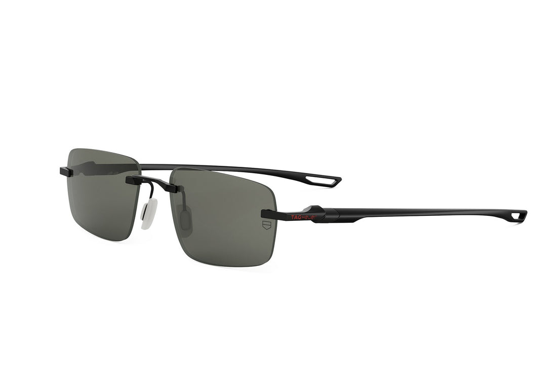 Sonnenbrillen tag heuer mini vingtsept rimless th40036u 02a black rectangular masculino größe 55mm - Hauptansicht