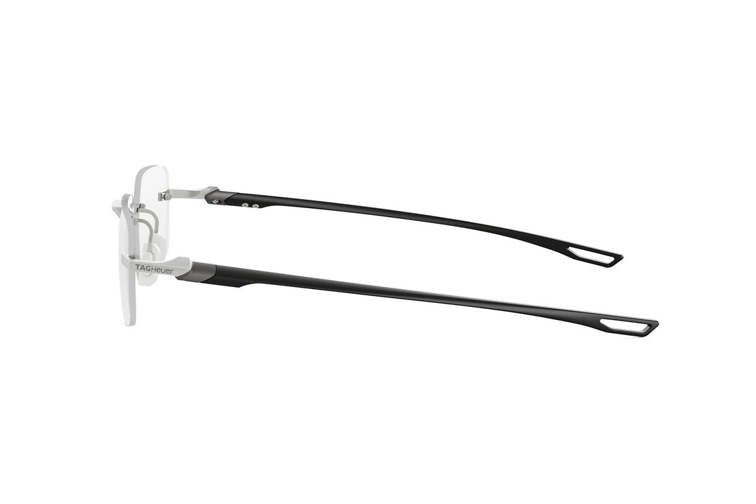 Gafas graduadas tag heuer mini vingtsept rimless th50026u 007 silver rectangular masculino talla 53mm - Vista de detalle