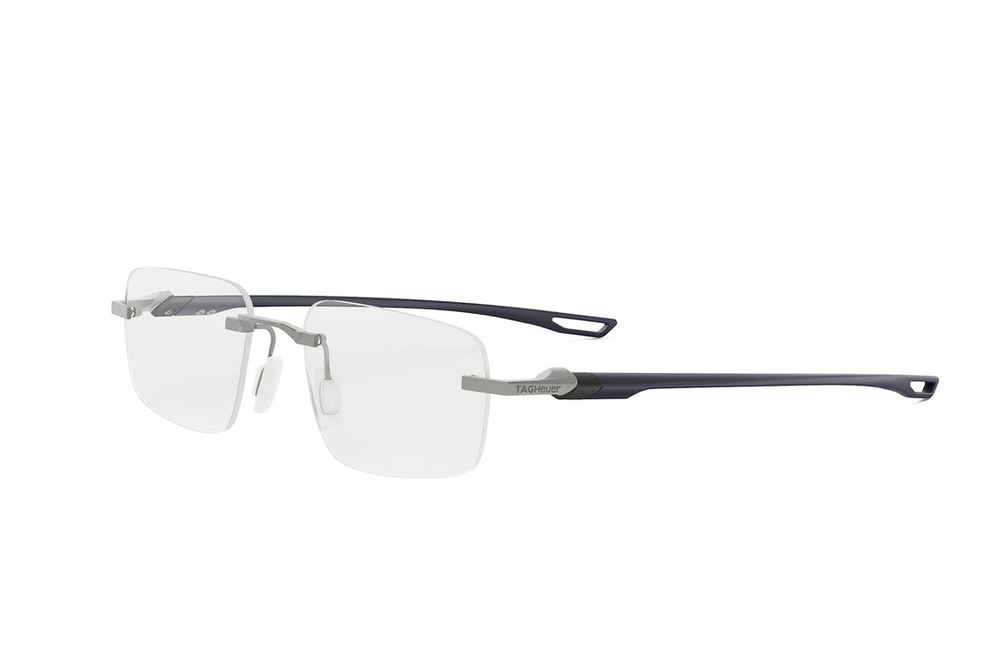 Gafas graduadas tag heuer mini vingtsept rimless th50026u 017 silver rectangular masculino talla 53mm - Vista principal