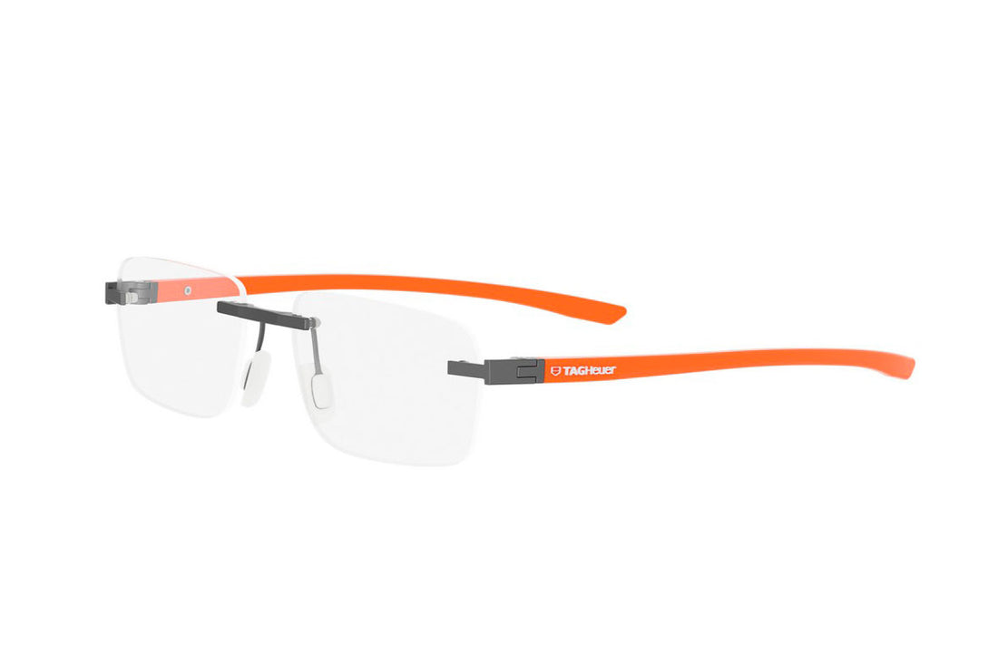 Gafas graduadas tag heuer essential rimless th50030u 009 grey rectangular masculino talla 54mm - Vista principal