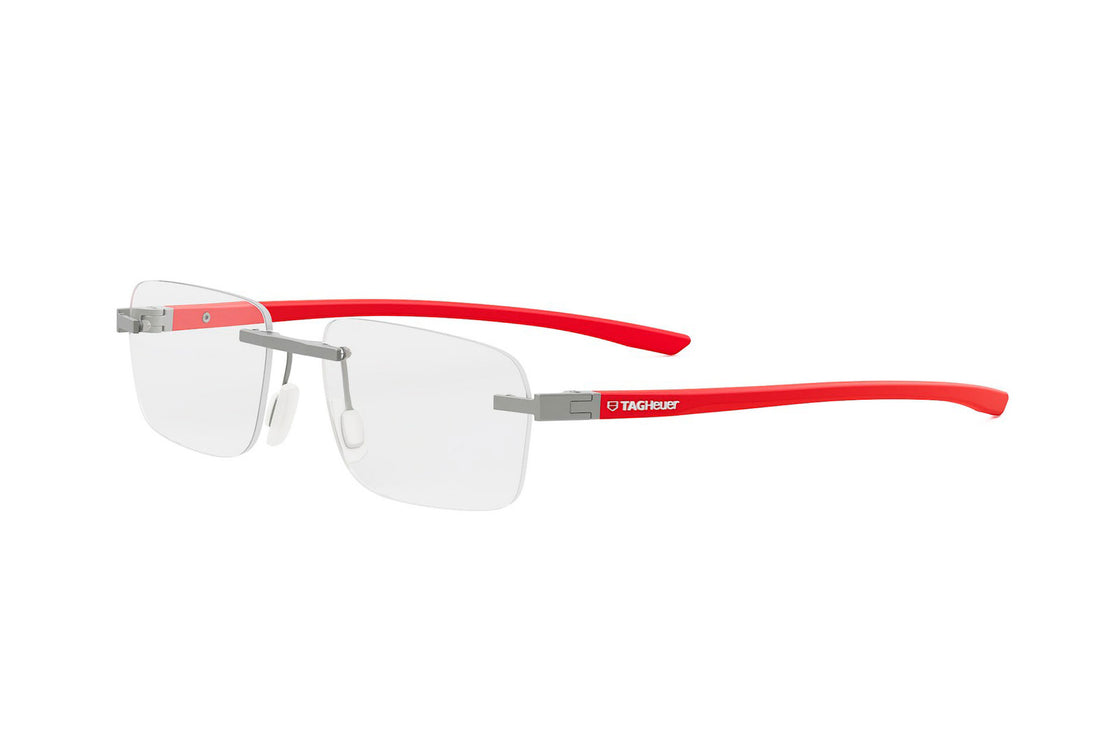 Gafas graduadas tag heuer essential rimless th50030u 016 silver rectangular masculino talla 54mm - Vista principal