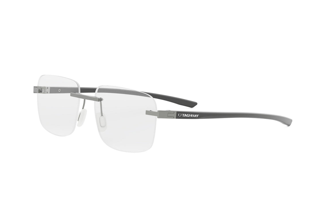 Gafas graduadas tag heuer essential rimless th50031u 017 silver rectangular masculino talla 56mm - Vista principal