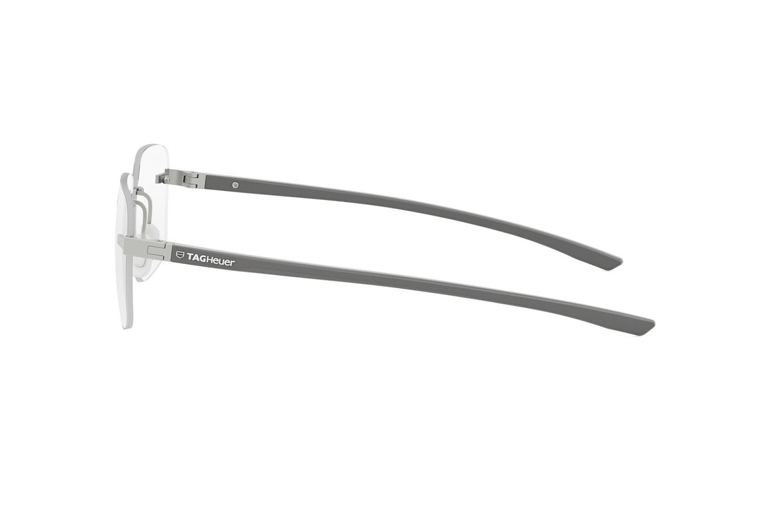 Gafas graduadas tag heuer essential rimless th50031u 017 silver rectangular masculino talla 56mm - Vista de detalle