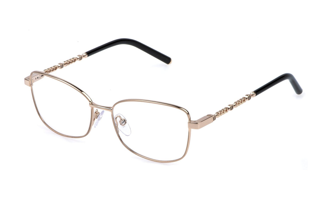 Prescription glasses escada vesf37 0349 dorado square femenino size 54mm - Main view