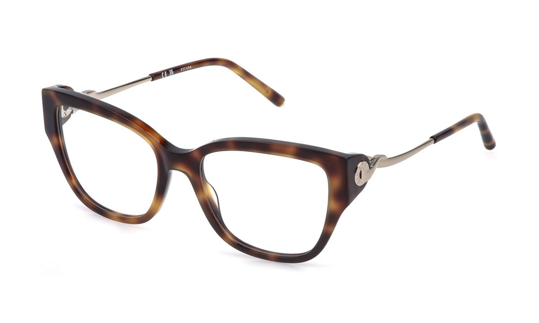 Óculos graduados escada vesg24 0752 havana square femenino tamanho 54mm - Vista principal