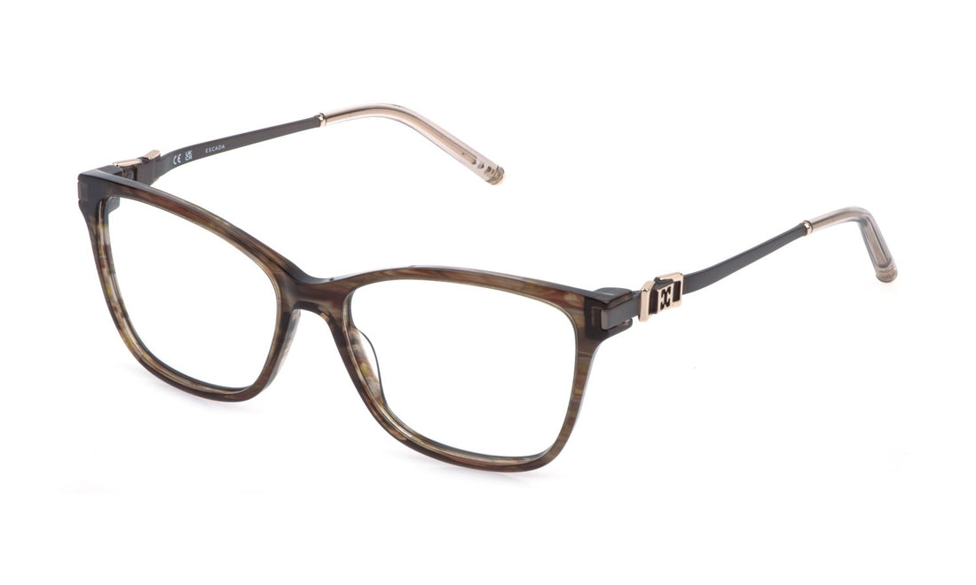 Óculos graduados escada vesg25 09n3 marron square femenino tamanho 54mm - Vista principal