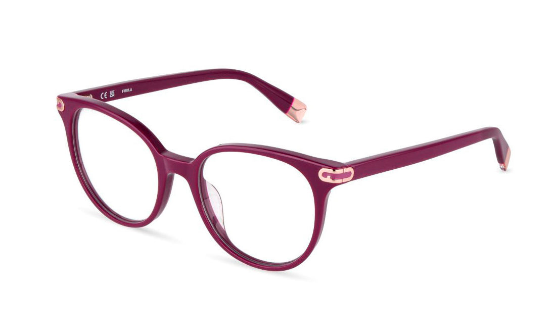 Brillen furla vfua97 06uu rosa pantos femenino maat 51mm - Hoofdaanzicht