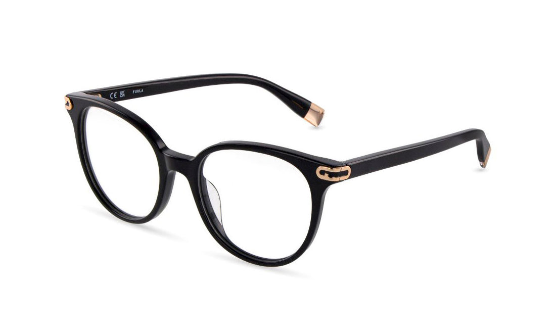 Brillen furla vfua97 0700 negro pantos femenino maat 51mm - Hoofdaanzicht